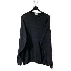 【中古】HERILL　25SS Cotton Silk American deadstock Sweater クルーネックニット 25 080 HL 8100 10 グレー サイズ：3 【090625】（ヘリル）