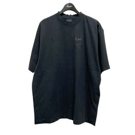 【中古】BALENCIAGA　Medium Fit T Shirt ダメージ加工Tシャツ 764235 TSVD5 ブラック サイズ：M 【120625】（バレンシアガ）