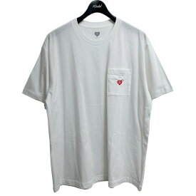 【中古】HUMAN MADE　T-SHIRT SET(1枚のみ) 胸ポケットロゴTシャツ HM29CS043 ホワイト サイズ：L 【130625】（ヒューマンメイド）