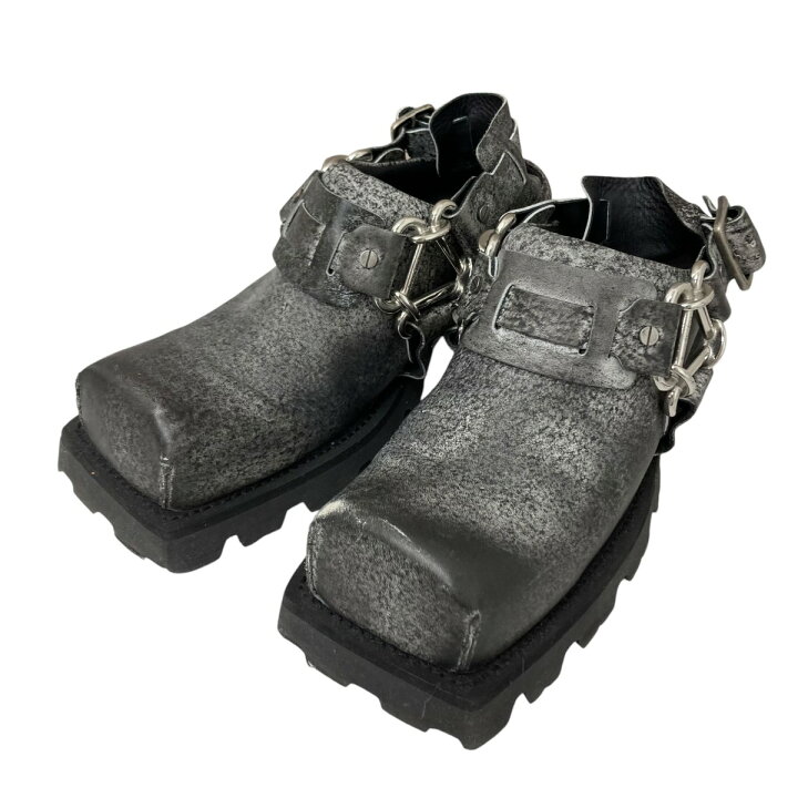 楽天市場】【中古】ACNE STUDIOSレザーバックルミュール ブラック 
