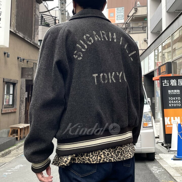 楽天市場】【中古】SUGARHILL 23AW MELTON STADIUM JACKETメルトンロゴ 