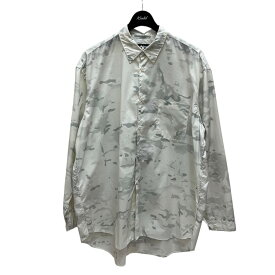 【中古】MONITALY　Garson Shirt L S カモフラージュ柄 長袖シャツ ライトグレー サイズ：M 【180625】（モニタリー）