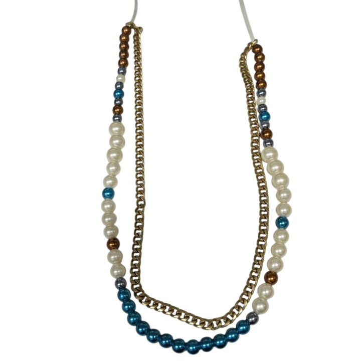 楽天市場】【中古】sacaiColor Pearl Chain Necklace ネックレス 24 