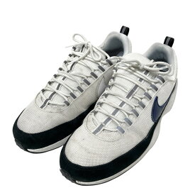 【中古】NIKE×FRAGMENT DESIGN　AIR ZOOM SPIRIDON SP ローカットスニーカー HF5455 100 ホワイト×ネイビー サイズ：29cm 【190625】（ナイキ×フラグメントデザイン）