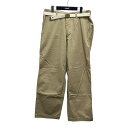 【中古】MASTER＆CO．　ベルト付きCHINO PANTS MC076 ベージュ サイズ：S 【200625】（マスターアンドコー）