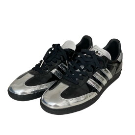 【中古】adidasSAMBA ATMOS Tuxedo ローカットスニーカー IH3364 シルバー サイズ：28.5cm【価格見直し】
