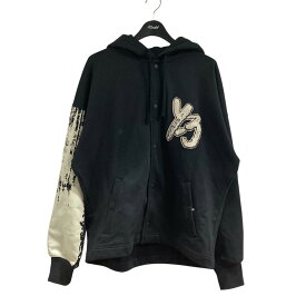 【中古】Y-3グラフィックロゴフーディー ブラック サイズ：XS【価格見直し】