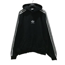 【中古】BALENCIAGA×adidas　プルオーバーパーカー 729322 ブラック サイズ：2 【300625】（バレンシアガ×アディダス）