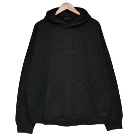 【中古】BALENCIAGA　2022SS　Cities Paris Hoodie TLVL8　パリ刺繍プルオーバーパーカー　スウェット　74980 ブラック サイズ：1 【300625】（バレンシアガ）