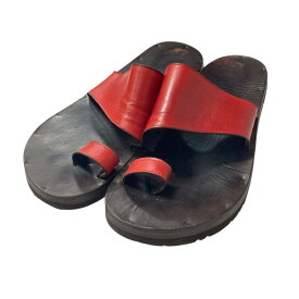 【中古】JUTTA NEUMANNALICE レザーサンダル レッド【価格見直し】