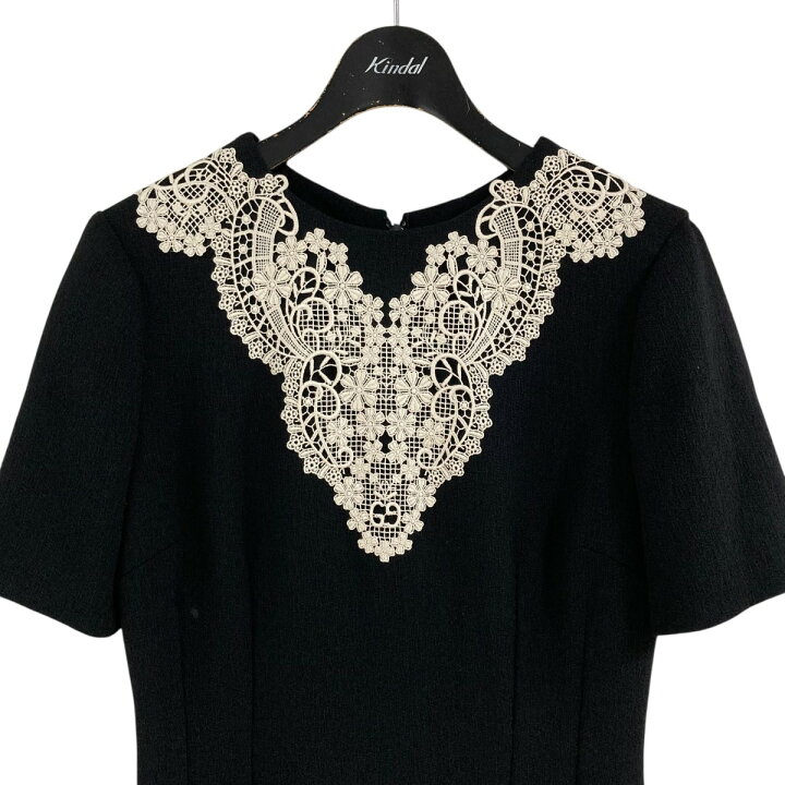 楽天市場】【中古】GUCCIレースデザインワンピース ドレス ブラック  