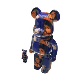 【中古】BEAR BRICK　Andy Warhol Muhammad Ali フィギュア マルチカラー 【030725】（ベアブリック）