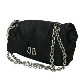 【中古】BALENCIAGA　【モナコ　チェーンショルダーバッグ】 ショルダーバッグ 765966 ブラック 【030725】（バレンシアガ）