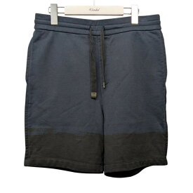 【中古】BALENCIAGA　グラデーションハーフパンツ 412682 ネイビー×ブラック サイズ：XS 【040725】（バレンシアガ）