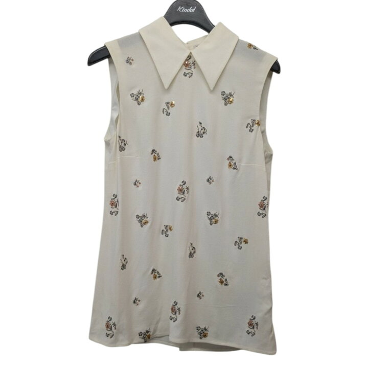 楽天市場】【中古】MIU MIU 装飾ノースリーブシャツ MK096 1GFX  