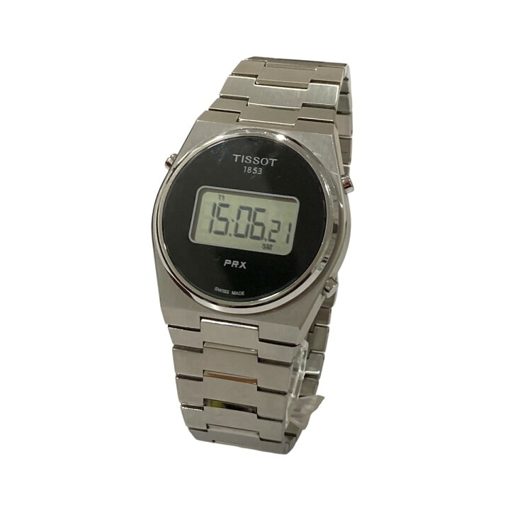 楽天市場】【中古】TISSOT PRX ブラックダイヤル SS デジタル T137463A  
