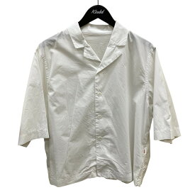 【中古】CASEY CASEY　19SS VERGER BIS BOWLING SHIRT 半袖シャツ 12HC137 ホワイト サイズ：S 【050725】（ケイシーケイシー）