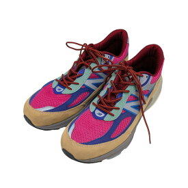【中古】NEW BALANCE×Action Bronson　Made in USA 990v6 ローカットスニーカー ショッキングピンク×ネイビー×ベージュ サイズ：29cm 【060725】（ニューバランス×アクションブロンソン）