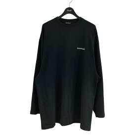 【中古】BALENCIAGA　クルーネックカットソー ブラック サイズ：S 【080725】（バレンシアガ）