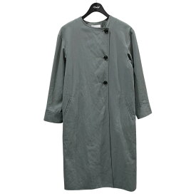 【中古】BEAUTY＆YOUTH　ツイルノーカラーベルトコート 1625-126-4590 グリーン サイズ：S 【100725】（ビューティアンドユース）