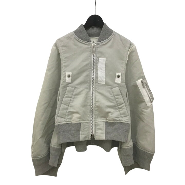 楽天市場】【中古】sacaiナイロンツイルミックスケープ ボンバー  