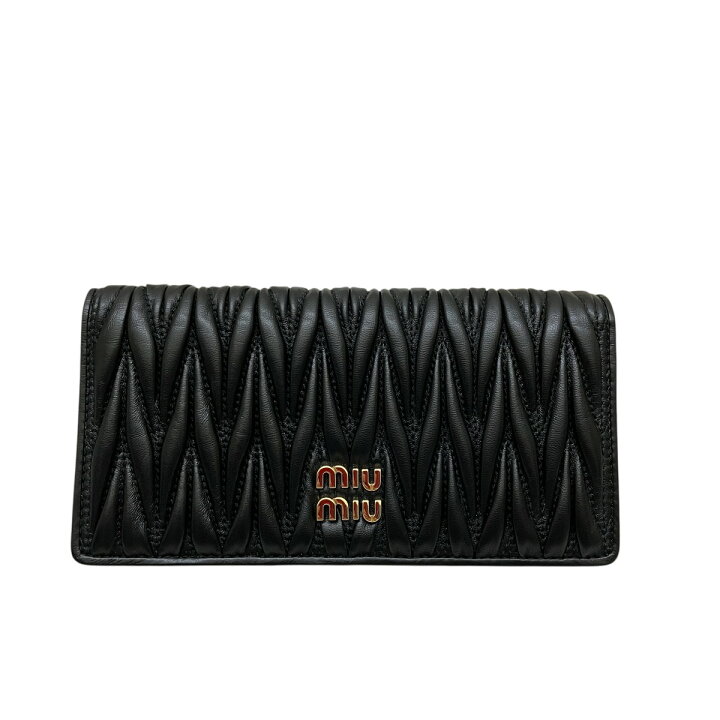 楽天市場】【中古】MIU MIU マトラッセジップアラウンド 長財布 5MV027 