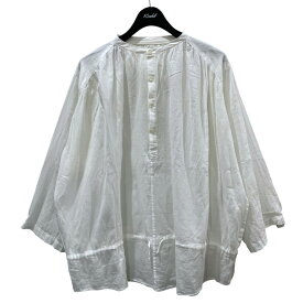 【中古】whowhat　プルオーバーバンドカラーシャツ ホワイト サイズ：S 【220725】（フーワット）