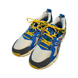 【中古】asics×ballaholicGEL-QUANTUM 180 スニーカー 1201A398-250 グレー×ブルー サイズ：25.5【価格見直し】