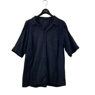 【中古】COMOLI24SS ウールシルク 半袖オープンカラーシャツ 半袖シャツ Z01-02010 ネイビー サイズ：4【…