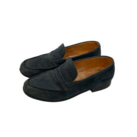 【中古】J．M．WESTONコインローファー ダークネイビー サイズ：5【価格見直し】