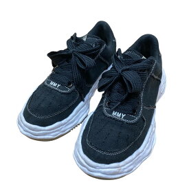 【中古】Maison MIHARA YASUHIROローカットスニーカー ブラック×ホワイト サイズ：40【価格見直し】
