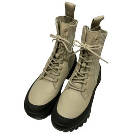 【中古】STELLA McCARTNEYレースアップスニーカー 810110 ベージュ サイズ：36【価格見直し】