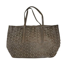 【中古】JIMMY CHOO　ピムリコ スター エンボストートバッグ トートバッグ ブラウン 【280725】（ジミーチュウ）