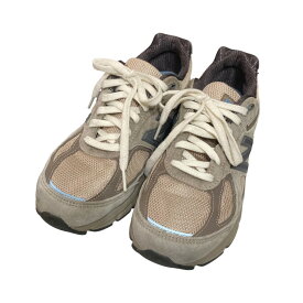 【中古】NEW BALANCE×AURALEEスニーカー U990AR4 グレー系 サイズ：24cm【価格見直し】
