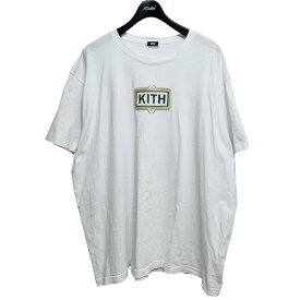 【中古】KITH　Ornate Classic Logo Tee ボックスロゴTシャツ 24-071-060-0031-1-0 ホワイト サイズ：XXL 【010825】（キス）