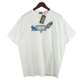 【中古】KITH25SS Superman Booth Vintage Tee スーパーマン ボックス ロゴ Tシャツ ホワイト サイズ：M【価格見直し】