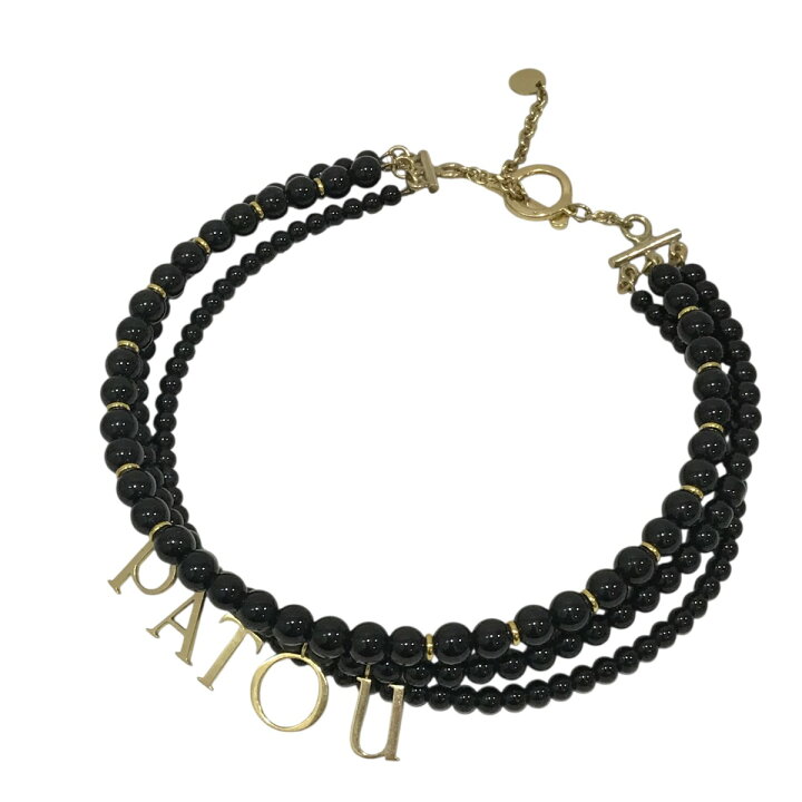 楽天市場】【中古】Patou カラーガラスビーズ製パトゥネックレス ロゴ 