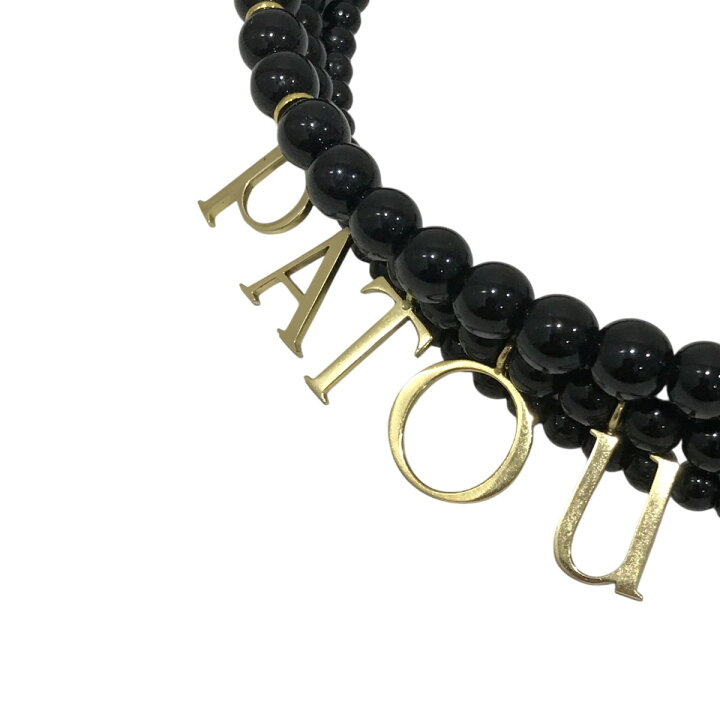 楽天市場】【中古】Patou カラーガラスビーズ製パトゥネックレス ロゴ 