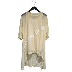 【中古】Y-3MESH TEE 半袖カットソー HG6112 アイボリー サイズ：2XS【価格見直し】