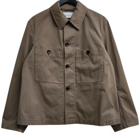 【中古】LEMAIRE　MILITARY OVERSHIRT ミリタリーオーバーシャツ ブラウン サイズ：S 【090825】（ルメール）