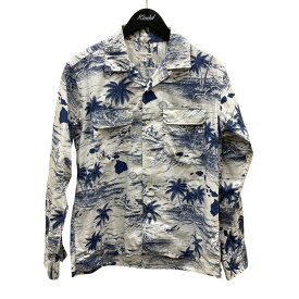 【中古】Engineered Garments　総柄長袖シャツ ホワイト サイズ：S 【090825】（エンジニアドガーメンツ）