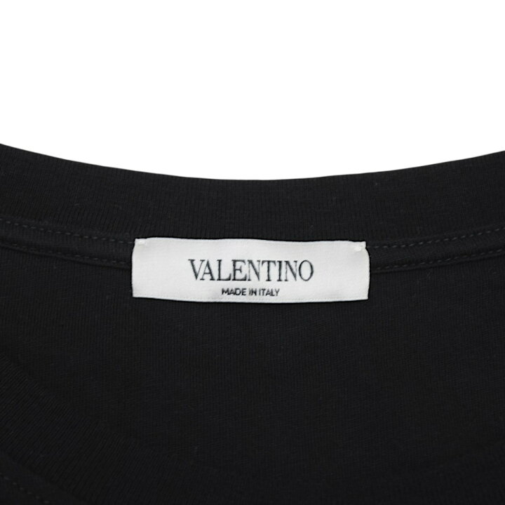 楽天市場】【中古】VALENTINO 裾ロゴプリントTシャツ UV3MG07D6M3  