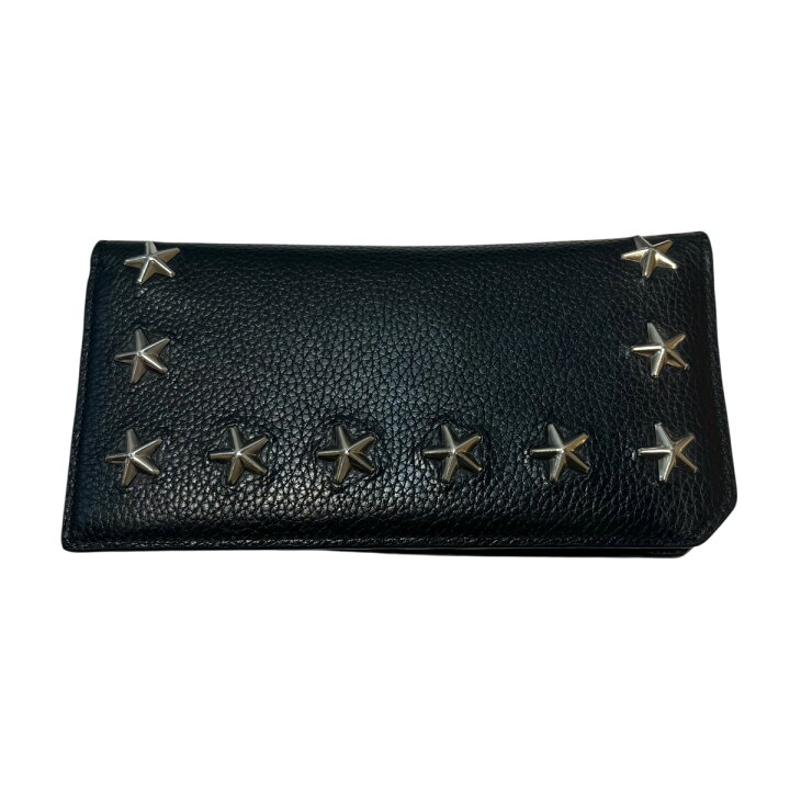 楽天市場】【中古】JIMMY CHOO スタースタッズ付き長財布 長財布 