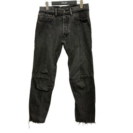 【中古】LEVI’S×VETEMENTS　再構築デニムパンツ MSS17LE11 ブラック サイズ：M 【220825】（リーバイス×ヴェトモン）