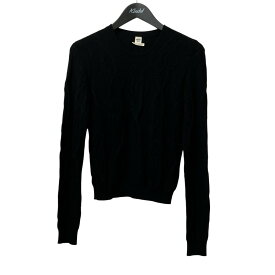【中古】HERMES　カシミヤニット 57-7700 ブラック サイズ：34 【010925】（エルメス）
