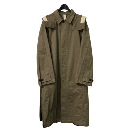 【中古】LEMAIRE　Hooded raincoat フーデッドステンカラーコート M183 CO126 LF257 ベージュ サイズ：44 【050925】（ルメール）