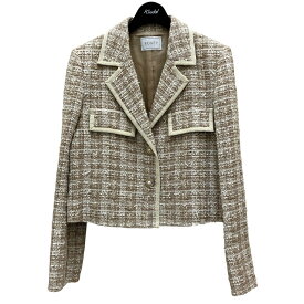 【中古】FOXEY　ツイードジャケット 40540 ベージュ サイズ：38 【080925】（フォクシー）