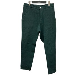【中古】TAAKKエレファントコーティングスウェットパンツ TA19AW-PT011 グリーン サイズ：2【価格見直し】