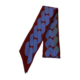 【中古】HERMES　CLIC CEST NOUE ツイリー エンジ 【130925】（エルメス）