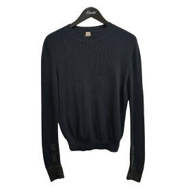 【中古】HERMES　ニット 07-7710 ネイビー サイズ：38 【130925】（エルメス）